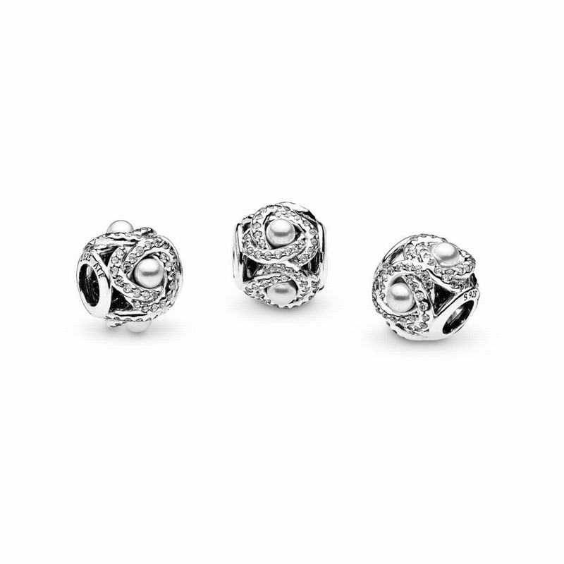 Pandora Luminous Love Knot Charm NZ, Sterling Silver (480751-ZXT)